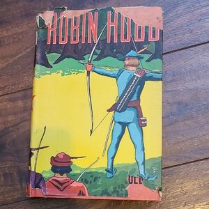 Vintage Robin Hood Book with Illustrated Cover